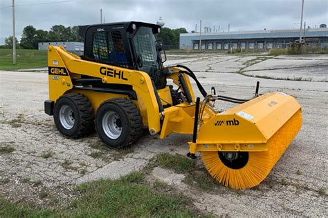 m-b skid steer broom|hydraulic broom for skid steer.